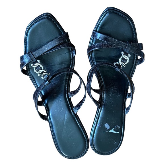 90’s Italian Black Wedges 6 - Picture 2 of 7